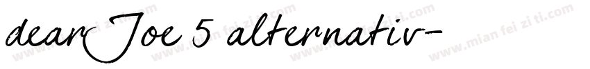 dearJoe 5 alternativ字体转换